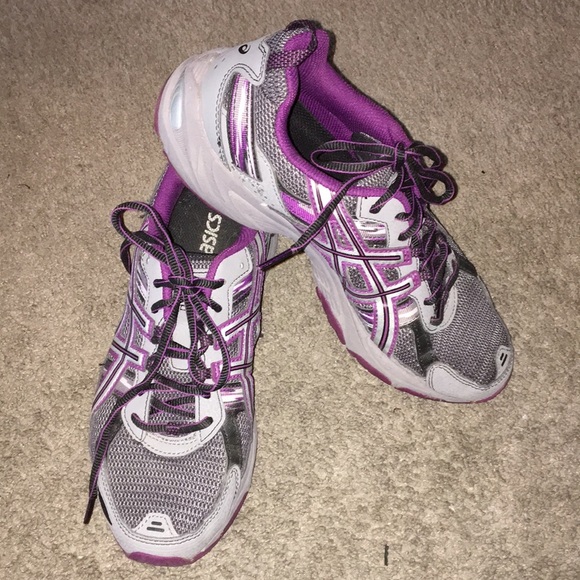 Asics Gel Venture 5 Gray & Purple T5NBQ - Picture 3 of 9